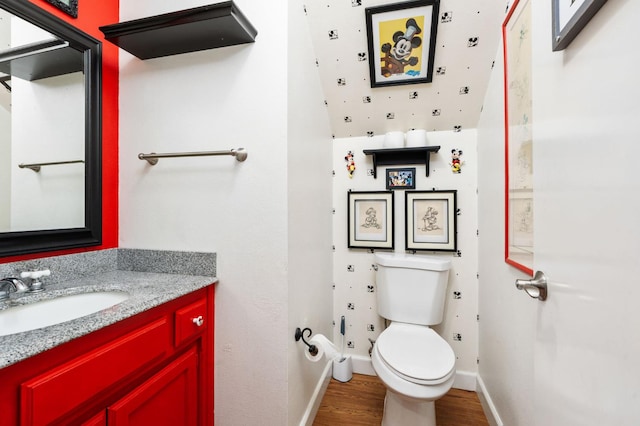 9938 N Canyon Creek Ln, Fresno, CA 93730 - bathroom with wood finished floors and vanity