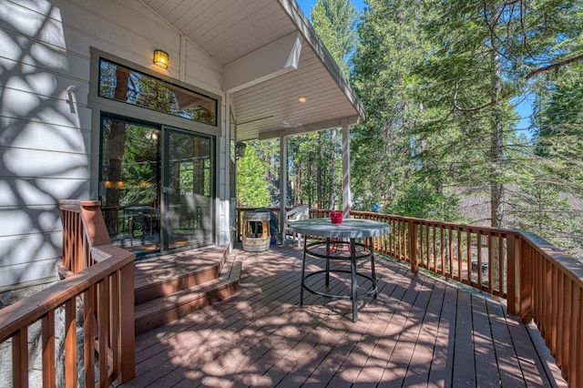 41798 Saddleback Rd, Shaver Lake, CA 93664 - view of wooden deck