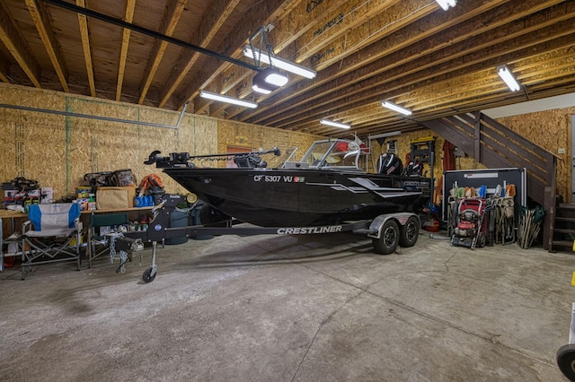 41798 Saddleback Rd, Shaver Lake, CA 93664 - garage with a garage door opener