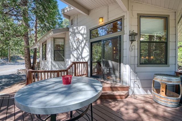 41798 Saddleback Rd, Shaver Lake, CA 93664 - view of wooden deck