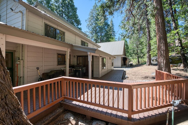 41798 Saddleback Rd, Shaver Lake, CA 93664 - view of wooden deck
