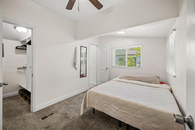 3144 Vista Ave, San Diego, CA 91945 - carpeted bedroom with a ceiling fan and a spacious closet