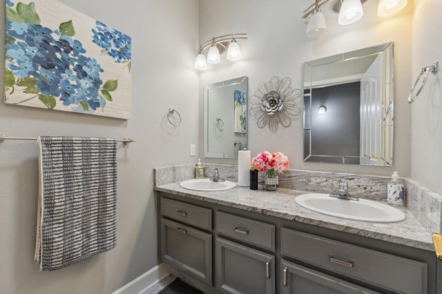 7310 N Katy Ave, Fresno, CA 93722 - bathroom with double vanity