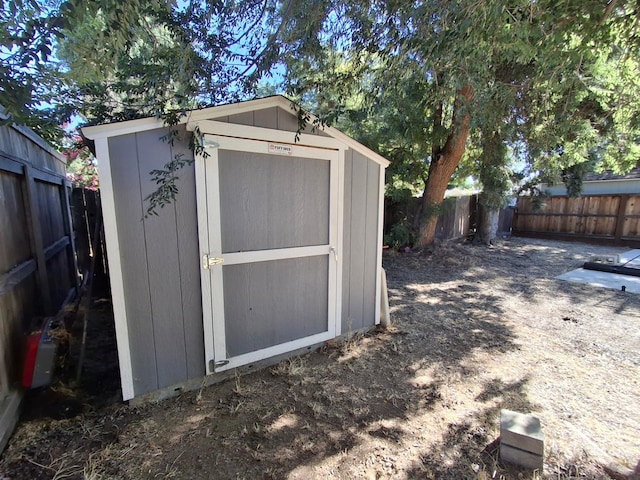 535 E Princeton Ave, Fresno, CA 93704 - view of shed with a fenced backyard