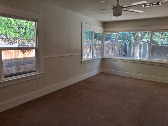 535 E Princeton Ave, Fresno, CA 93704 - unfurnished room featuring a ceiling fan and carpet floors