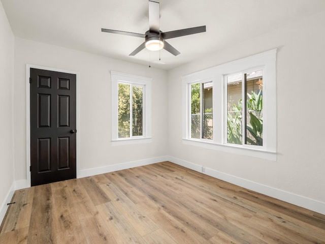 3644 E Illinois Ave, Fresno, CA 93702 - spare room featuring light wood finished floors and ceiling fan