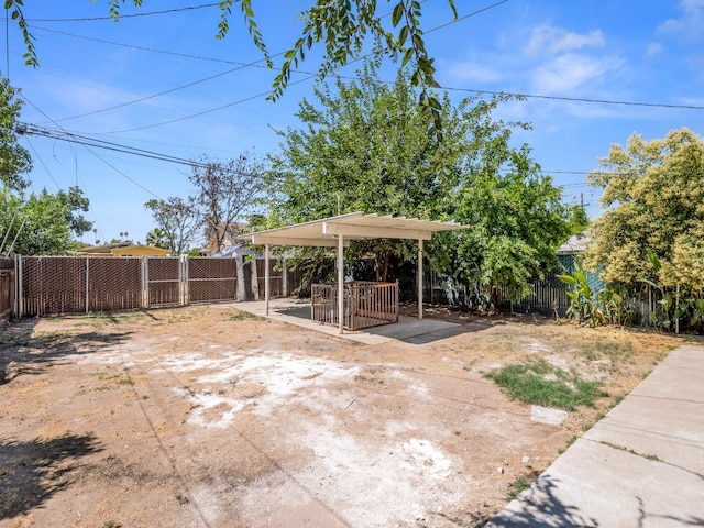 3644 E Illinois Ave, Fresno, CA 93702 - fenced yard featuring a detached carport