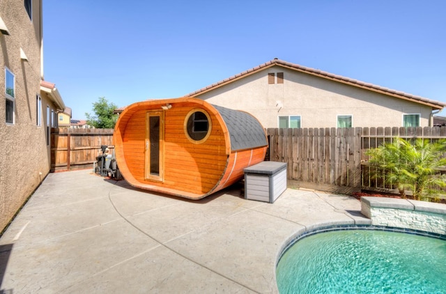 1072 Soledad Ave, Clovis, CA 93619 - view of swimming pool with a fenced backyard and a patio