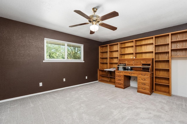 4760 N Rowell Ave, Fresno, CA 93726 - unfurnished office with light carpet and ceiling fan