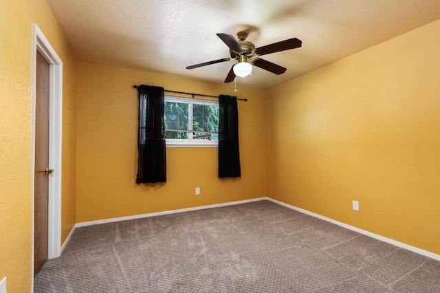 4760 N Rowell Ave, Fresno, CA 93726 - empty room with ceiling fan and carpet floors