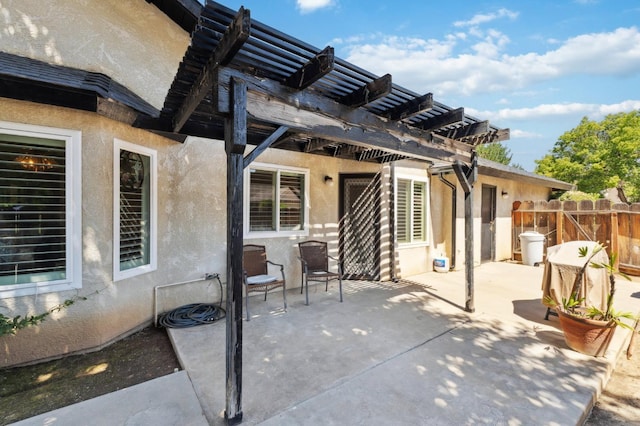 1059 E Fallbrook Ave, Fresno, CA 93720 - view of patio / terrace featuring a pergola