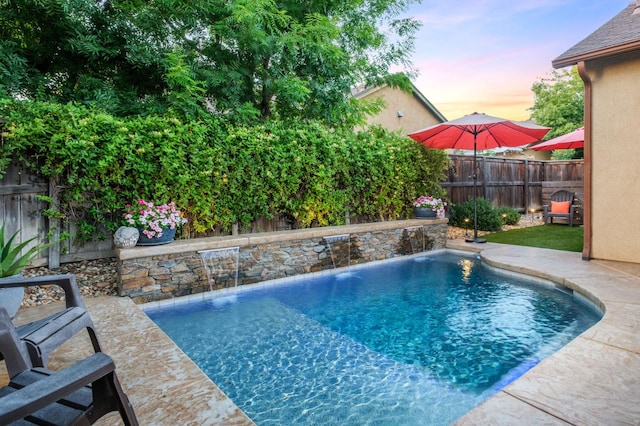 3613 Utah Ln, Clovis, CA 93619 - view of pool with a fenced backyard