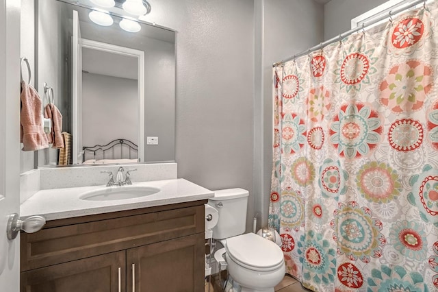 2076 Chennault Ave, Clovis, CA 93611 - bathroom featuring vanity and a shower with shower curtain