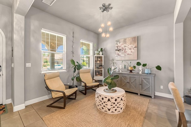 2076 Chennault Ave, Clovis, CA 93611 - living area with baseboards and light tile patterned floors