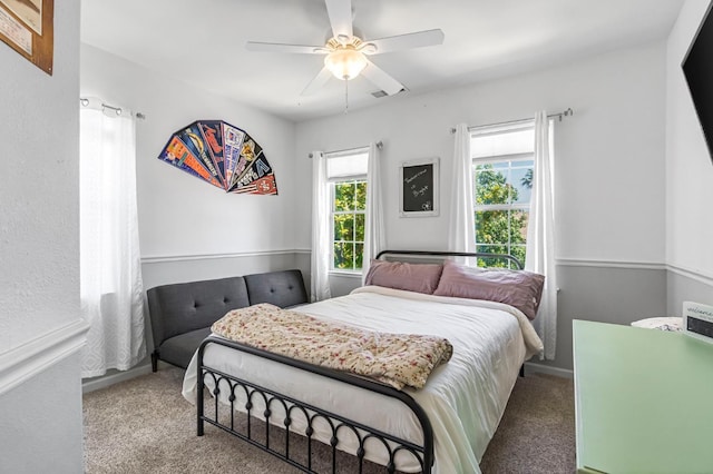 2143 Everglade Ave, Clovis, CA 93619 - carpeted bedroom featuring ceiling fan and baseboards