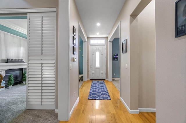 2143 Everglade Ave, Clovis, CA 93619 - entryway featuring wood finished floors and recessed lighting