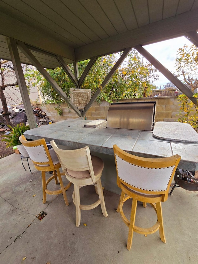 525 N Crenshaw, Visalia, CA 93291 - view of patio / terrace featuring exterior kitchen