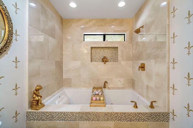 1721 W Wrenwood Ave, Fresno, CA 93711 - full bathroom with a tub with jets