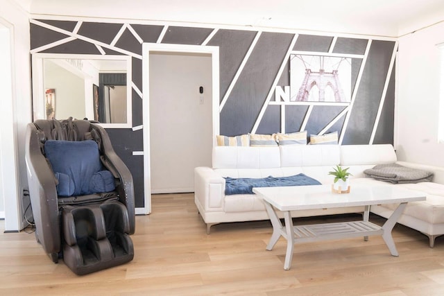 1413 W Fountain Way, Fresno, CA 93705 - living area featuring light wood-style flooring
