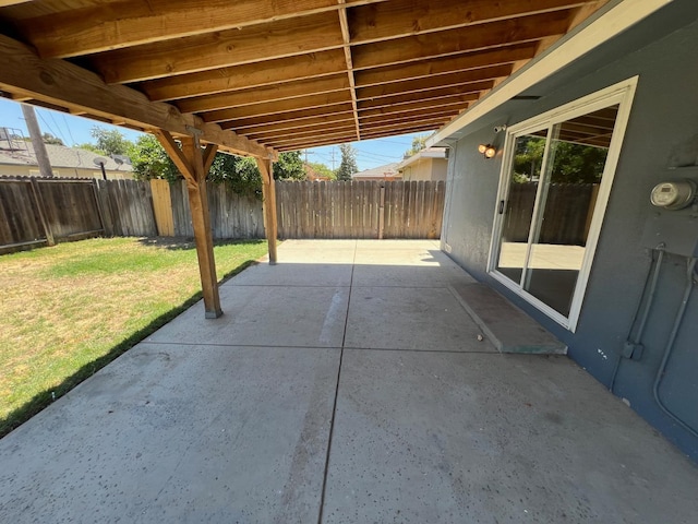 4308 N Cedar Ave, Fresno, CA 93726 - fenced backyard with a patio area