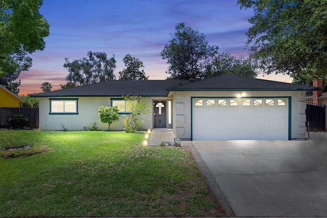 3318 Stanford Ave, Clovis, CA 93611 - ranch-style house with driveway, stucco siding, and an attached garage
