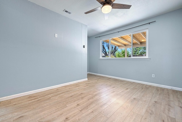 3318 Stanford Ave, Clovis, CA 93611 - spare room with light wood-style flooring and a ceiling fan