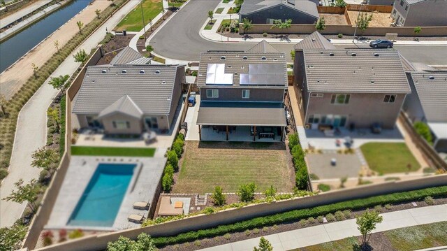 859 Windmill Ave, Clovis, CA 93619 - aerial view of residential area featuring a large body of water