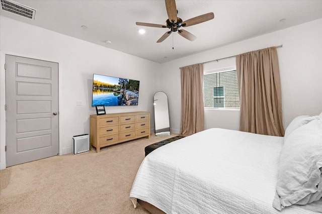 859 Windmill Ave, Clovis, CA 93619 - carpeted bedroom featuring a ceiling fan
