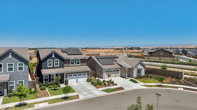 859 Windmill Ave, Clovis, CA 93619 - traditional-style home featuring concrete driveway, a residential view, a tile roof, an attached garage, and stucco siding