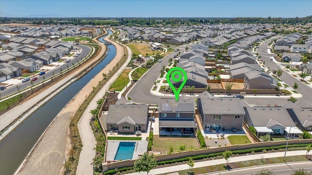 859 Windmill Ave, Clovis, CA 93619 - aerial view of residential area featuring a nearby body of water