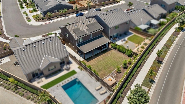 859 Windmill Ave, Clovis, CA 93619 - aerial view of residential area featuring a pool area