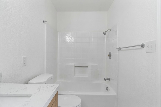 19730 Brightwood Rd, Madera, CA 93638 - bathroom featuring vanity, shower / bath combination, and a textured wall
