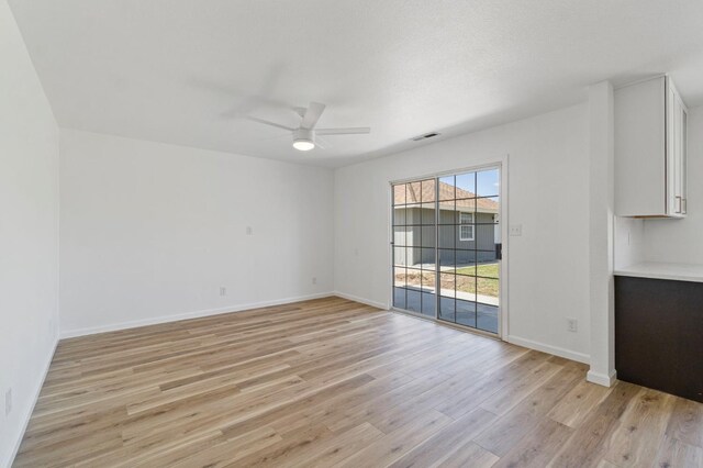19730 Brightwood Rd, Madera, CA 93638 - unfurnished room featuring light wood-style flooring and a ceiling fan