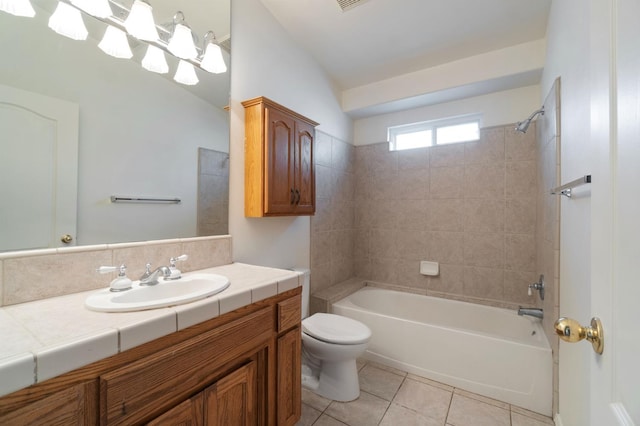 122 E Loop, Madera, CA 93637 - full bath with tile patterned flooring, vanity, and shower / bathtub combination
