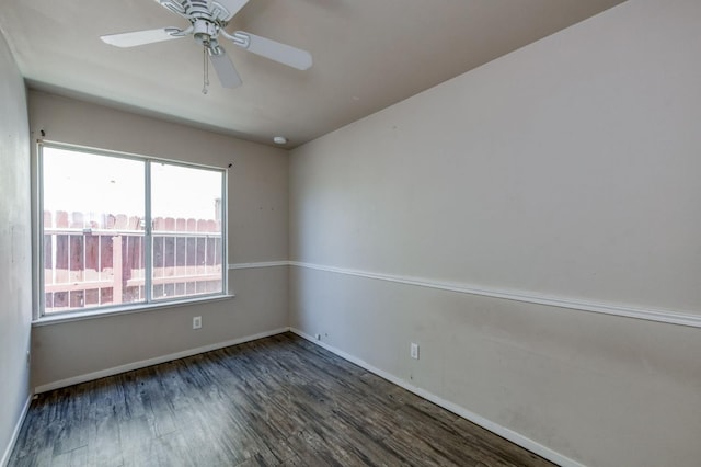 4665 W Yale Ave, Fresno, CA 93722 - empty room featuring wood finished floors and a ceiling fan