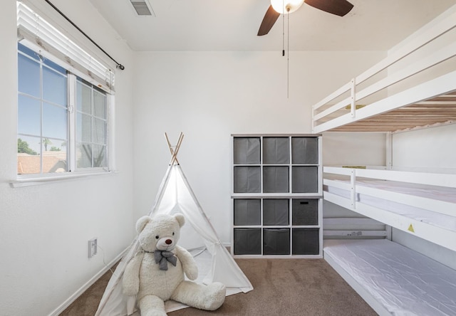 1734 Glen Oban Ln, Clovis, CA 93619 - playroom with carpet and ceiling fan