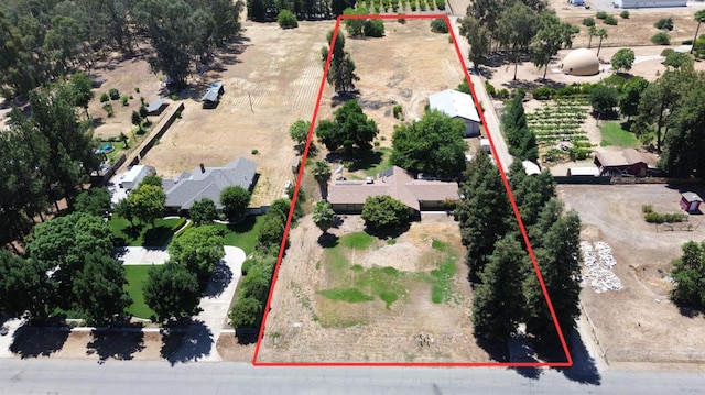 7815 N Sanders Ave, Clovis, CA 93619 - view of rural area with property boundaries highlighted