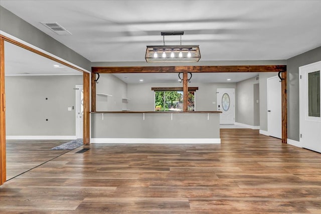 1408 S Hope Ave, Reedley, CA 93654 - kitchen featuring wood finished floors and recessed lighting