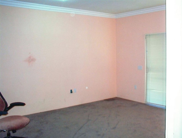 34937 Bronco Ln, Yokuts Valley, CA 93675 - carpeted empty room with ornamental molding