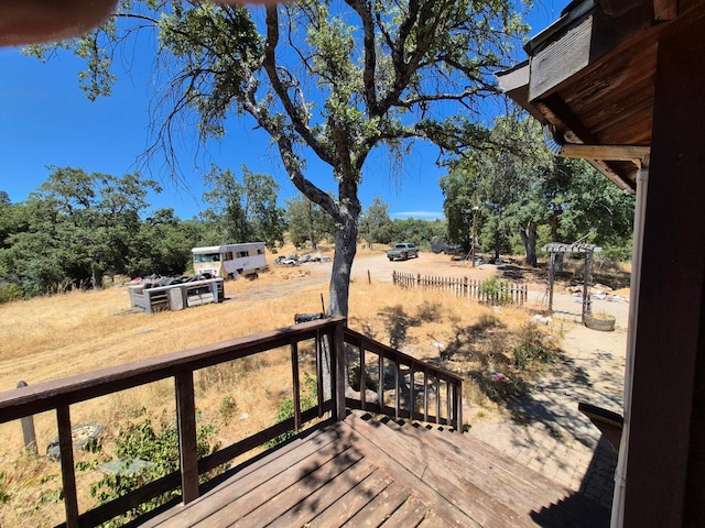 55766 Quail Hollow Ct, North Fork, CA 93643 - view of wooden deck
