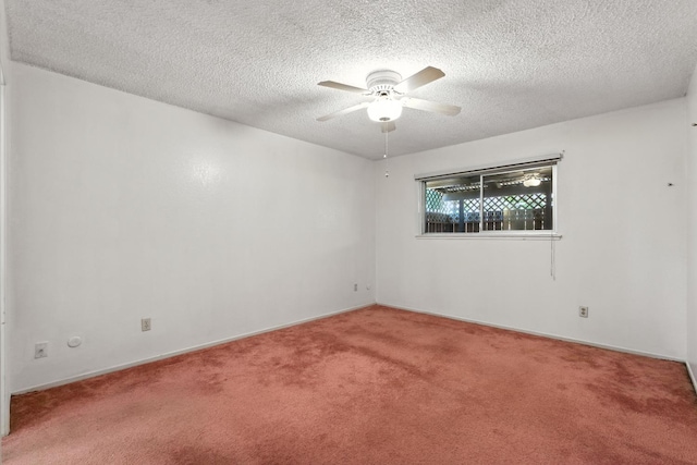 4909 N 7th St Unit S, Fresno, CA 93726 - carpeted spare room with a ceiling fan and a textured ceiling