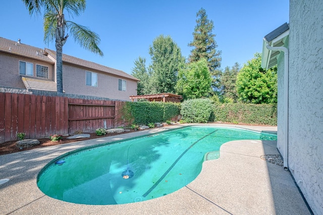 1224 Oak Ave, Clovis, CA 93611 - view of swimming pool with a fenced backyard