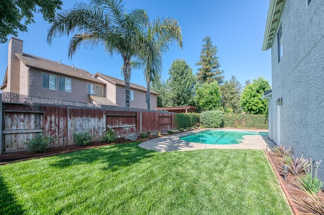 1224 Oak Ave, Clovis, CA 93611 - view of pool with a fenced backyard