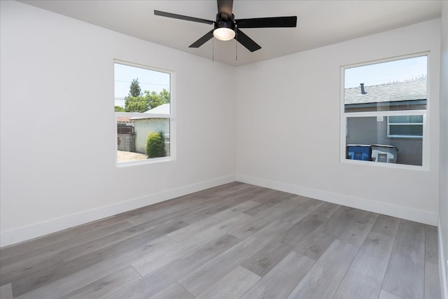 2012 E Clinton Ave, Fresno, CA 93703 - unfurnished room featuring wood finished floors and a ceiling fan