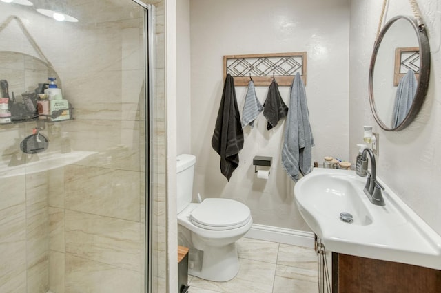 447 W Scott Ave, Clovis, CA 93612 - full bathroom featuring toilet and a stall shower