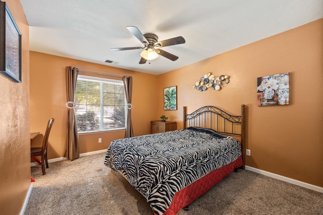 3624 N Jackie, Visalia, CA 93291 - bedroom featuring carpet flooring and a ceiling fan