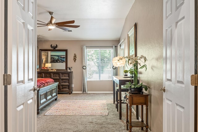 3624 N Jackie, Visalia, CA 93291 - entrance foyer featuring ceiling fan and carpet