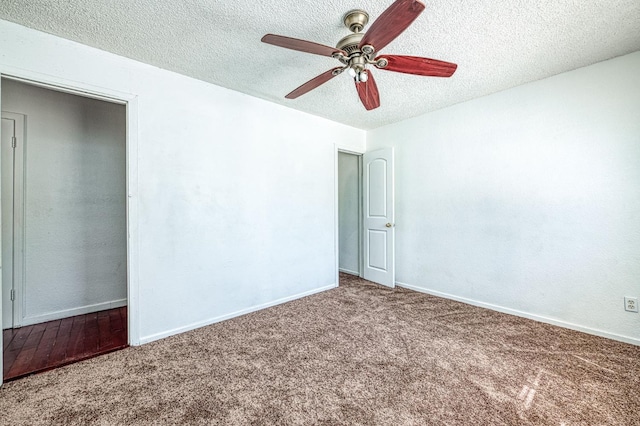3340 N Dante Ave, Fresno, CA 93722 - empty room featuring carpet flooring, a textured ceiling, and ceiling fan