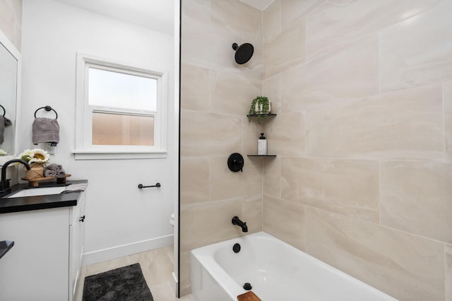 1022 N Carruth Ave, Fresno, CA 93728 - full bathroom with vanity and bathing tub / shower combination