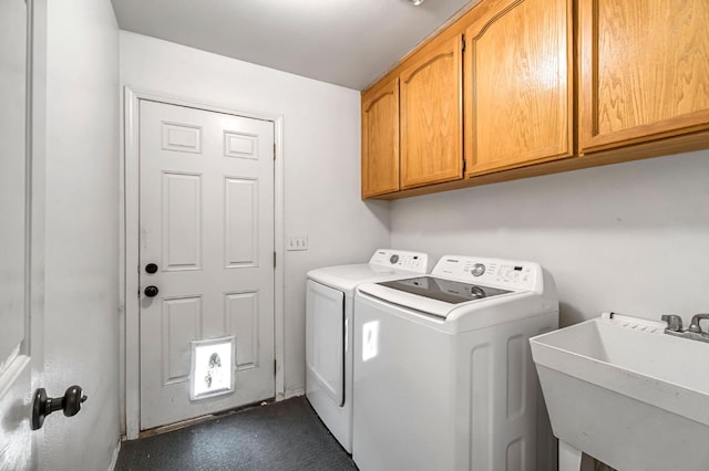 2687 Fowler Ave, Clovis, CA 93611 - laundry area featuring cabinet space and washer and clothes dryer